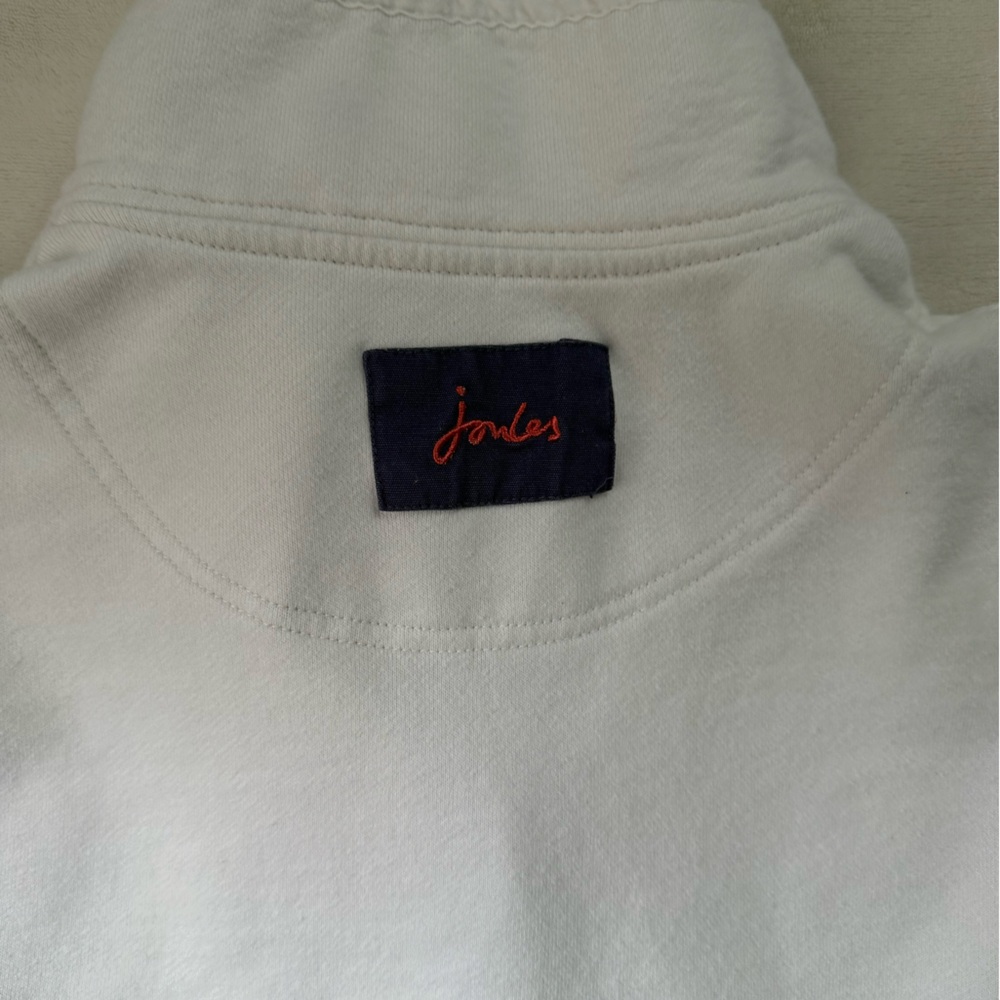 Joules White Sweatshirt with Floral Accents - Picture 8 of 10
